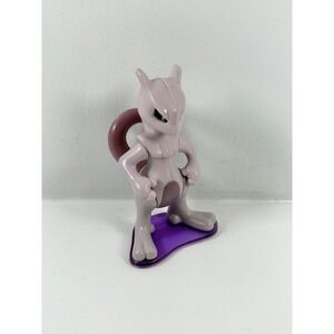 1999 Pokemon Burger King Toy Mewtwo Figure on Base - Vintage 90s Kids Meal Toy